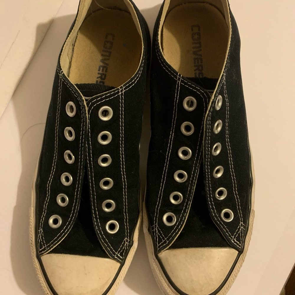 Converse All Star Unisex Black Low Top Sneaker Sz Men’s 7 Women’s 9